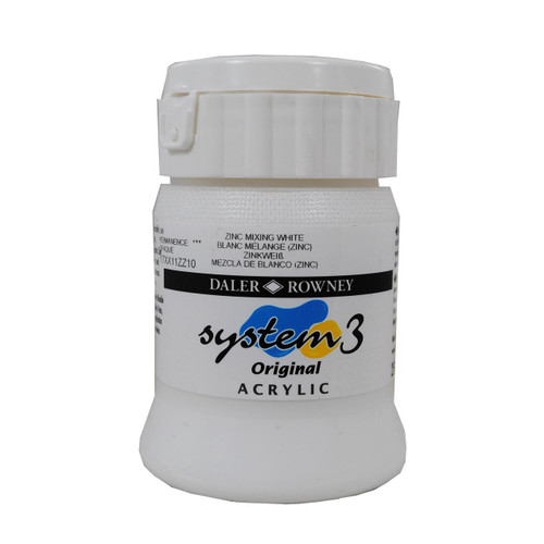  Daler Rowney System 3 Original 250ml Zinc Mixing White 