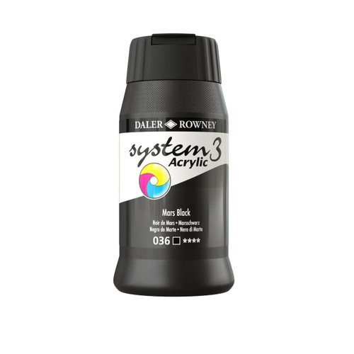  Daler Rowney System 3 Original 500ml Mars Black 