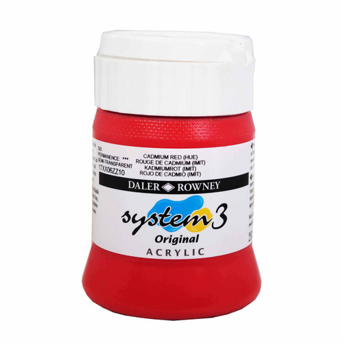  Daler Rowney System 3 Original 250ml Cadmium Red (Hue) 