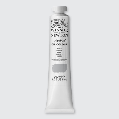  Winsor & Newton Artists' Oil Colour 200ml Silver 