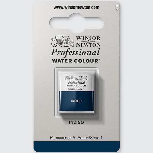  Winsor & Newton Professional Water Colour Half Pan Indigo 