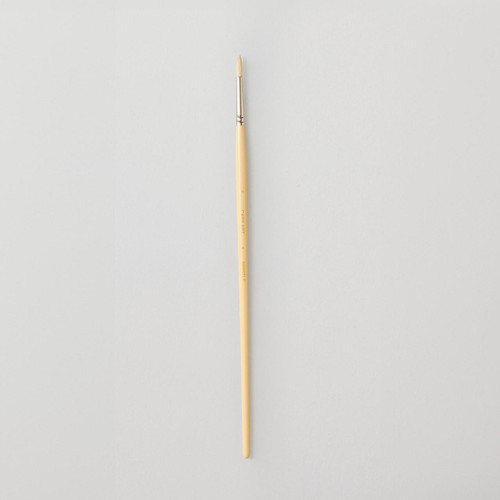  Cass Art Artists' Hog Bristle Long Handle Brush Round Size 2 