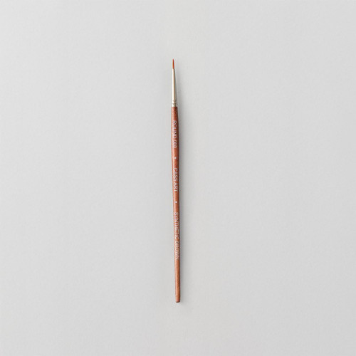  Cass Art Artists' Synthetic Brown Short Handle Brush Round Size 3/0 