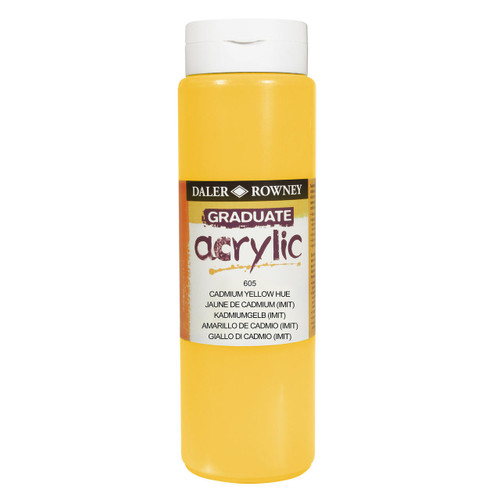  Daler Rowney Graduate Acrylic 500ml Cadmium Yellow (Hue) 