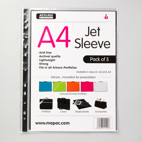  Mapac Archival Jet Sleeves Pack of 5 A4 
