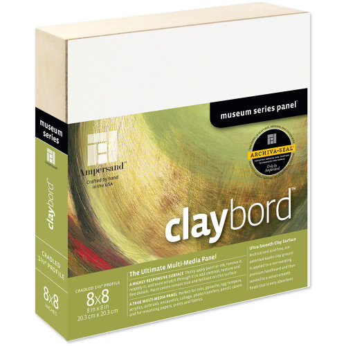  Ampersand Claybord Cradled Panel 38mm Depth 20.3 x 20.3cm 