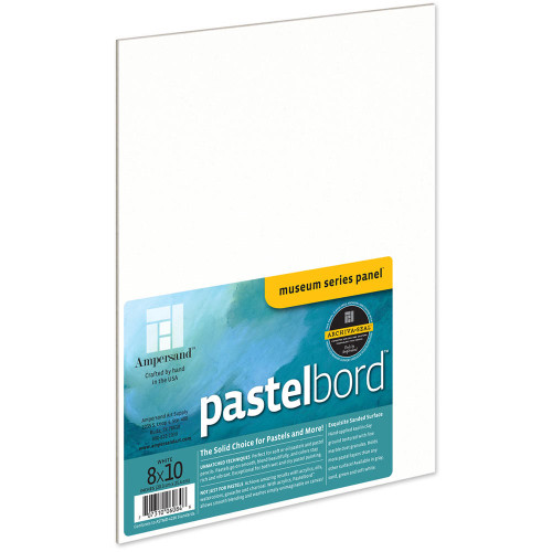  Ampersand Pastelbord Panel 3mm Depth 20.3 x 25.4cm White 