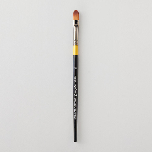  Daler Rowney System 3 Short Handle Filbert 10 Brush 