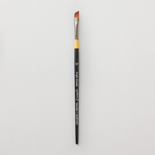  Daler Rowney System 3 Short Handle Angle Shader 1/4 inch Brush 