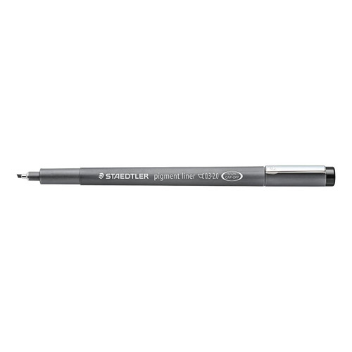  Staedtler 308 Pigment Liner Chisel Tip Black 