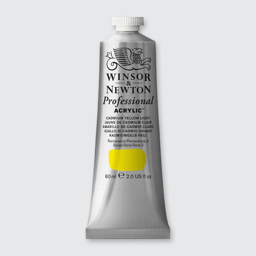  Winsor & Newton Professional Acrylic Colour 60ml Cadmium Yellow Light 