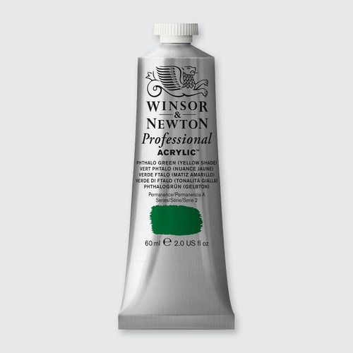  Winsor & Newton Professional Acrylic Colour 60ml Phthalo Green (Yellow Shade) 