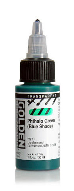 Golden High Flow 30ml Transparent Phthalo Green BS 