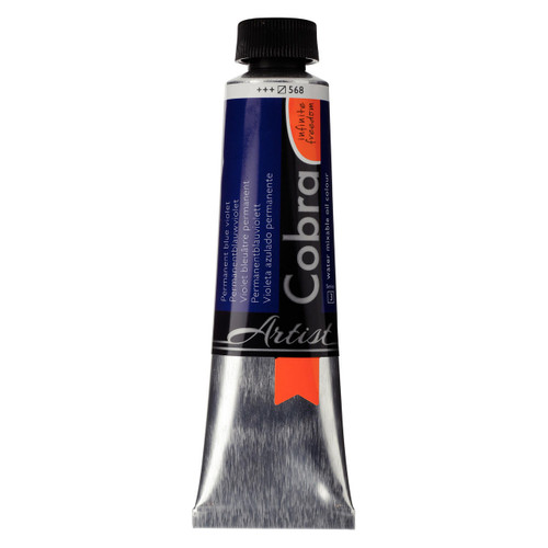  Cobra Artist Watermixable Oil Colour 40ml Permanent Blue Violet 568 
