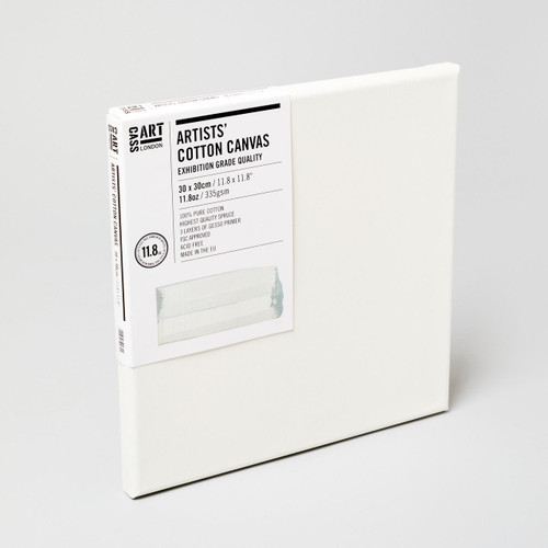  Cass Art Artists Cotton 11.8oz Canvas Exhibition Grade Quality 30 x 30Cm 