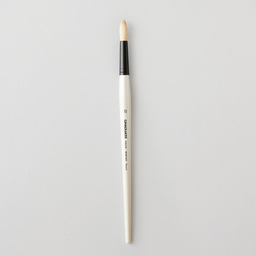  Daler Rowney Graduate Long Handle Bristle Round Brush Size 10 