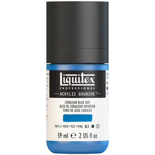  Liquitex Professional Acrylic Gouache Paint 59ml Cerulean Blue Hue 