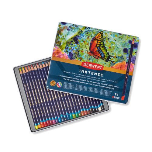  Derwent Inktense Pencil Tin Set of 24 