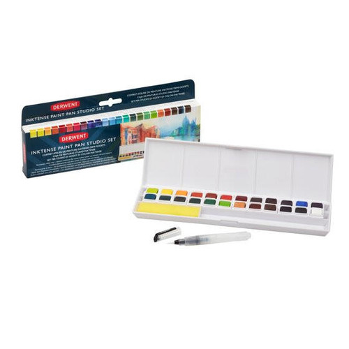  Derwent Inktense Paint Pan Travel Set of 24 