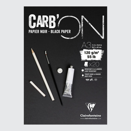  Clairefontaine Carb On Pad 120gsm 20 Sheets A3 