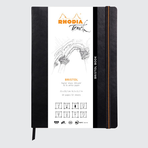  Rhodia Bristol Book Softbound 205gsm 32 Sheets A4 