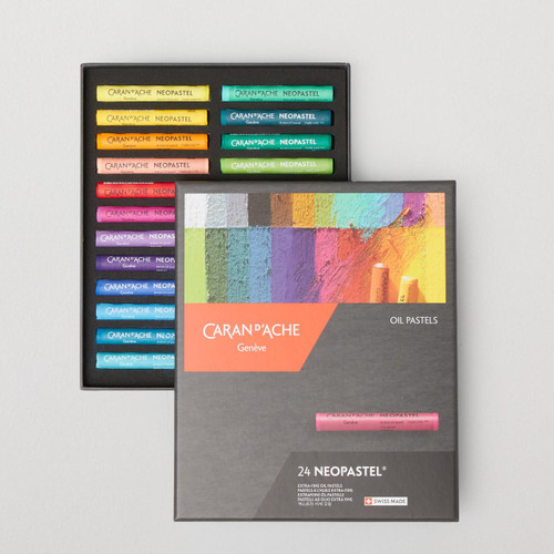  Caran D'ache Neopastel Oil Pastel Assorted Colours Set of 24 