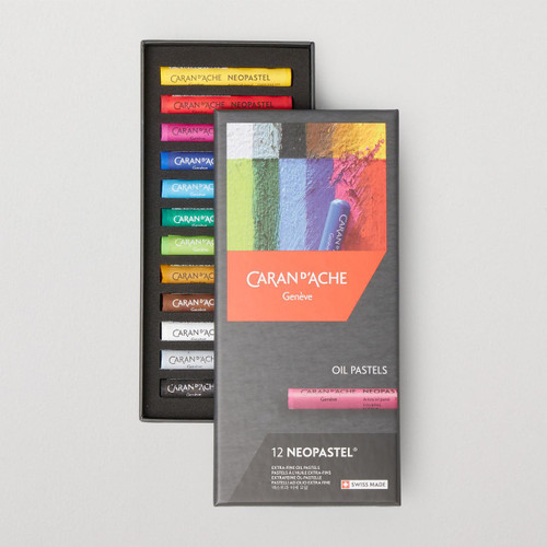  Caran D'ache Neopastel Oil Pastel Assorted Colours Set of 12 