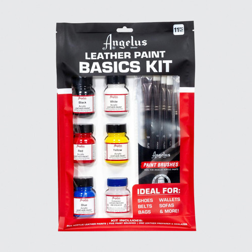  Angelus Acrylic Leather Paint Basics Kit 