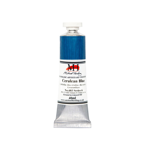 Michael Harding Oil Paint 40ml Cerulean Blue | Cass Art