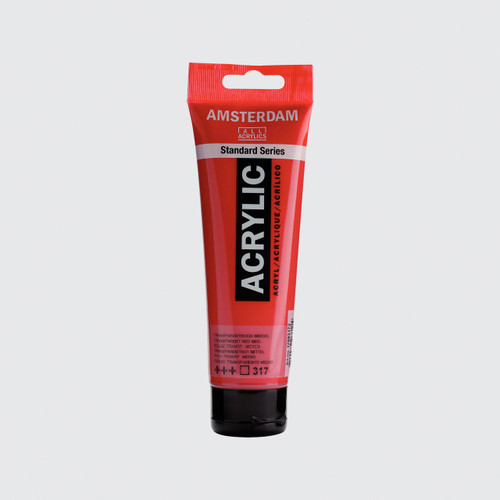  Amsterdam Acrylics Standard Series 120ml Transparent Red Medium 