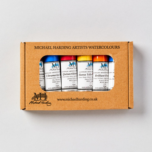  Michael Harding Professional Watercolour Brienne Brown Essentials 15ml Assorted Colours Set of 6 