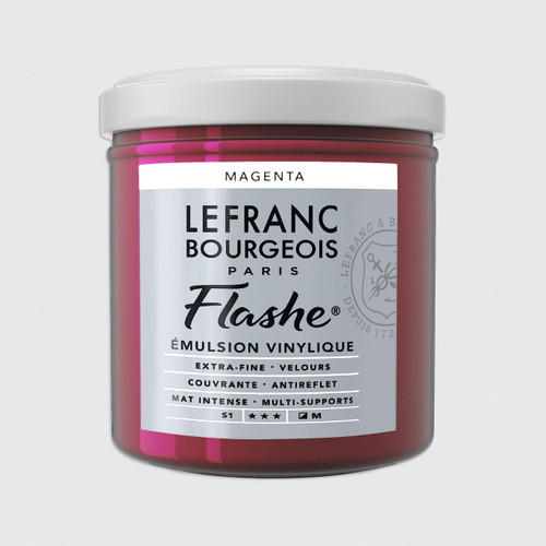  Lefranc and Bourgeois Flashe Vinyl Emulsion Paint 125ml Magenta 