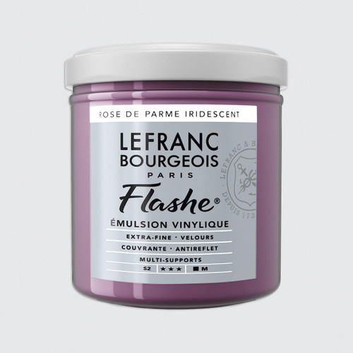  Lefranc and Bourgeois Flashe Vinyl Emulsion Paint 125ml Iridescent Parma Pink 