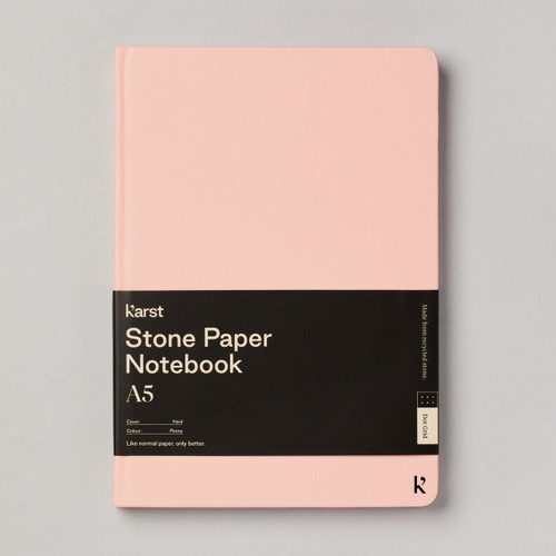  Karst Hardcover Dot Notebook 144gsm 144 Pages A5 Peony 