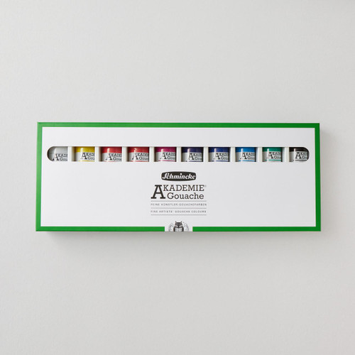  Schmincke Akademie Gouache 60ml Assorted Colours Set of 10 