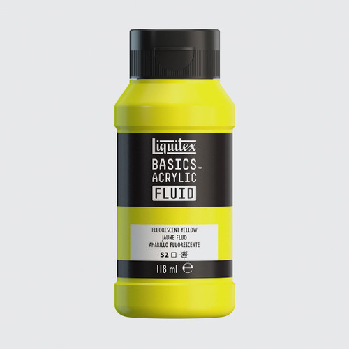  Liquitex Basics Acrylic Fluid 118ml Fluorescent Yellow 
