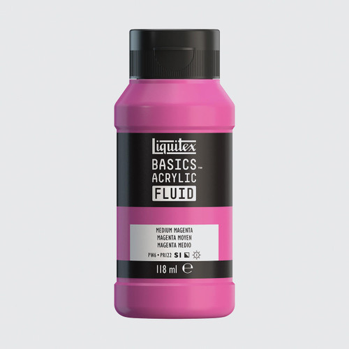  Liquitex Basics Acrylic Fluid 118ml Medium Magenta 