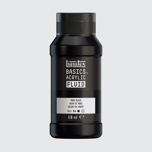  Liquitex Basics Acrylic Fluid 118ml Mars Black 