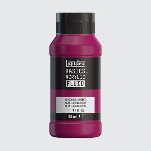  Liquitex Basics Acrylic Fluid 118ml Quinacridone Magenta 