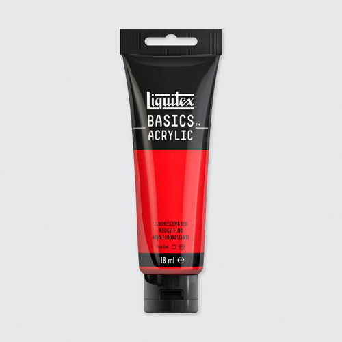  Liquitex Basics Acrylic Colour 118ml Fluorescent Red 