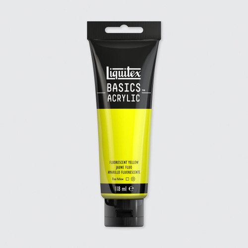  Liquitex Basics Acrylic Colour 118ml Fluorescent Yellow 