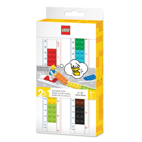  Lego Buildable Ruler with Minifigure 