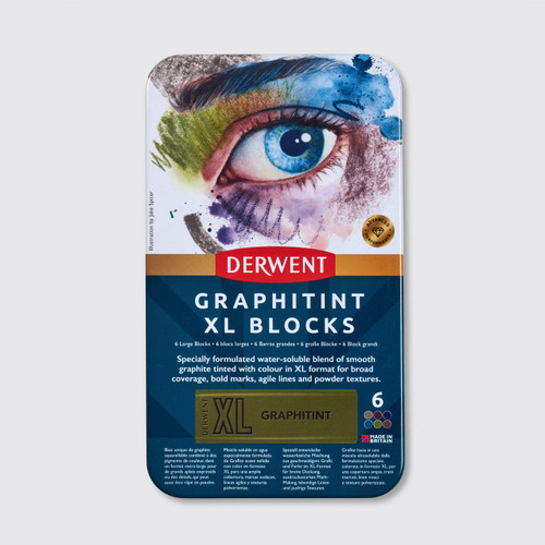 Derwent Graphitint Pencil XL Assorted Colours Set of 6 Cass Art