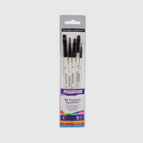  Daler Rowney Graduate Brush Synthetic Select Set of 5 