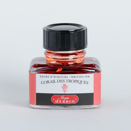  Herbin 'D' Writing and Drawing Ink 30ml Corail des Tropique 