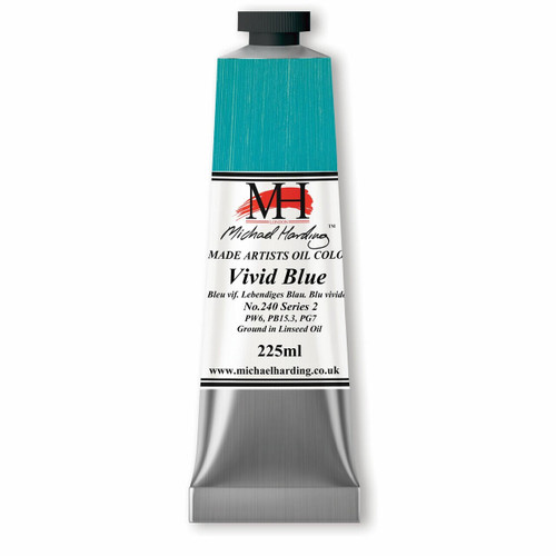 Michael Harding Oil Paint 225ml Vivid Blue | Cass Art