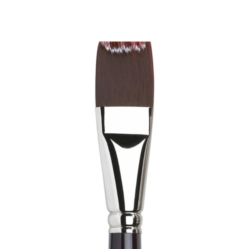  Winsor & Newton Galeria Short Flat Long Handle Brush Size 28 