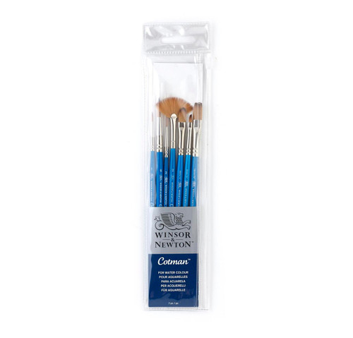  Winsor & Newton Cotman Short Handle Brush Set of 7 