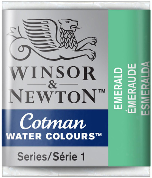 Winsor & Newton Cotman Watercolour Half Pan Emerald 