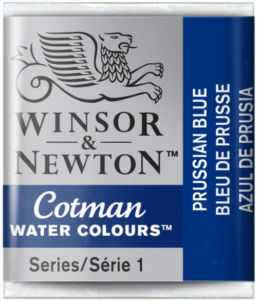  Winsor & Newton Cotman Watercolour Half Pan Prussian Blue 